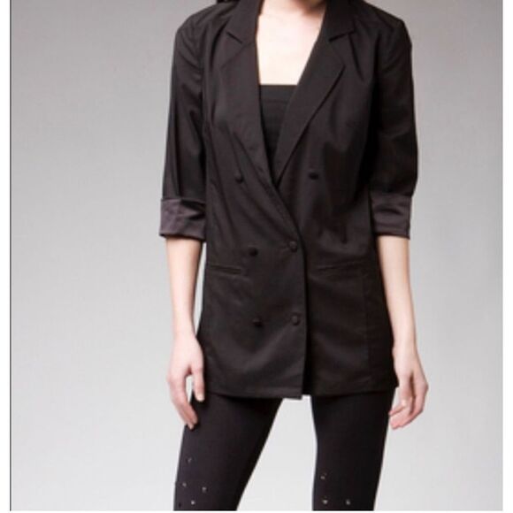 Factory by Erik Hart Sheer Back Blazer Black Size Large - Picture 1 of 8